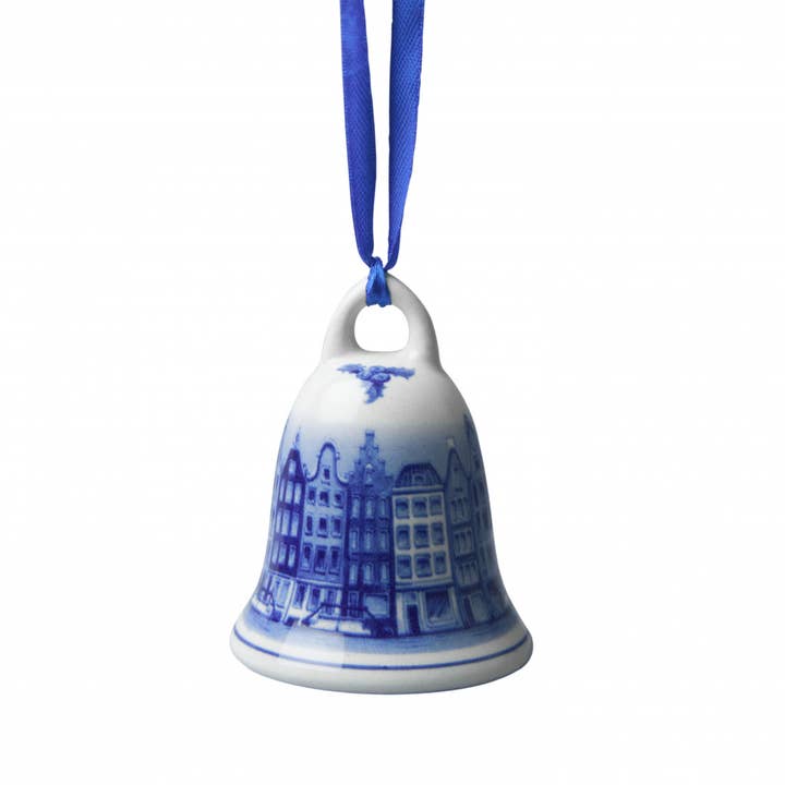 Heinen Delfts Blauw - Vendita all'ingrosso Decorazione - Campana di Natale, piccole case sul canale