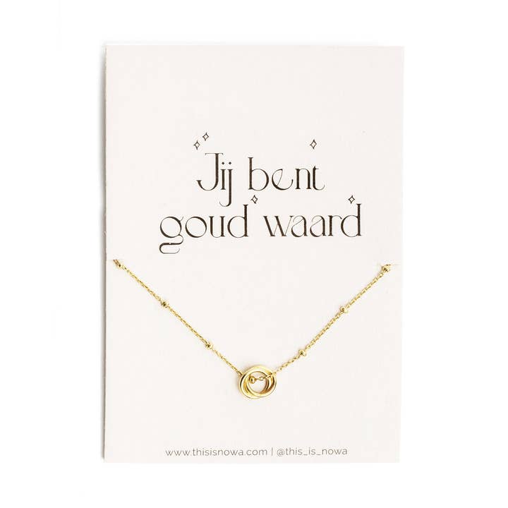 Together As One necklace gold for wholesale by NoWa