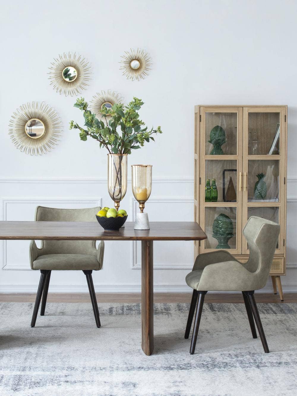 A&B Home Group Inc. - Wholesale Chair - S/2 22x23x32" K/D Dinning Chair - Beige/Black4