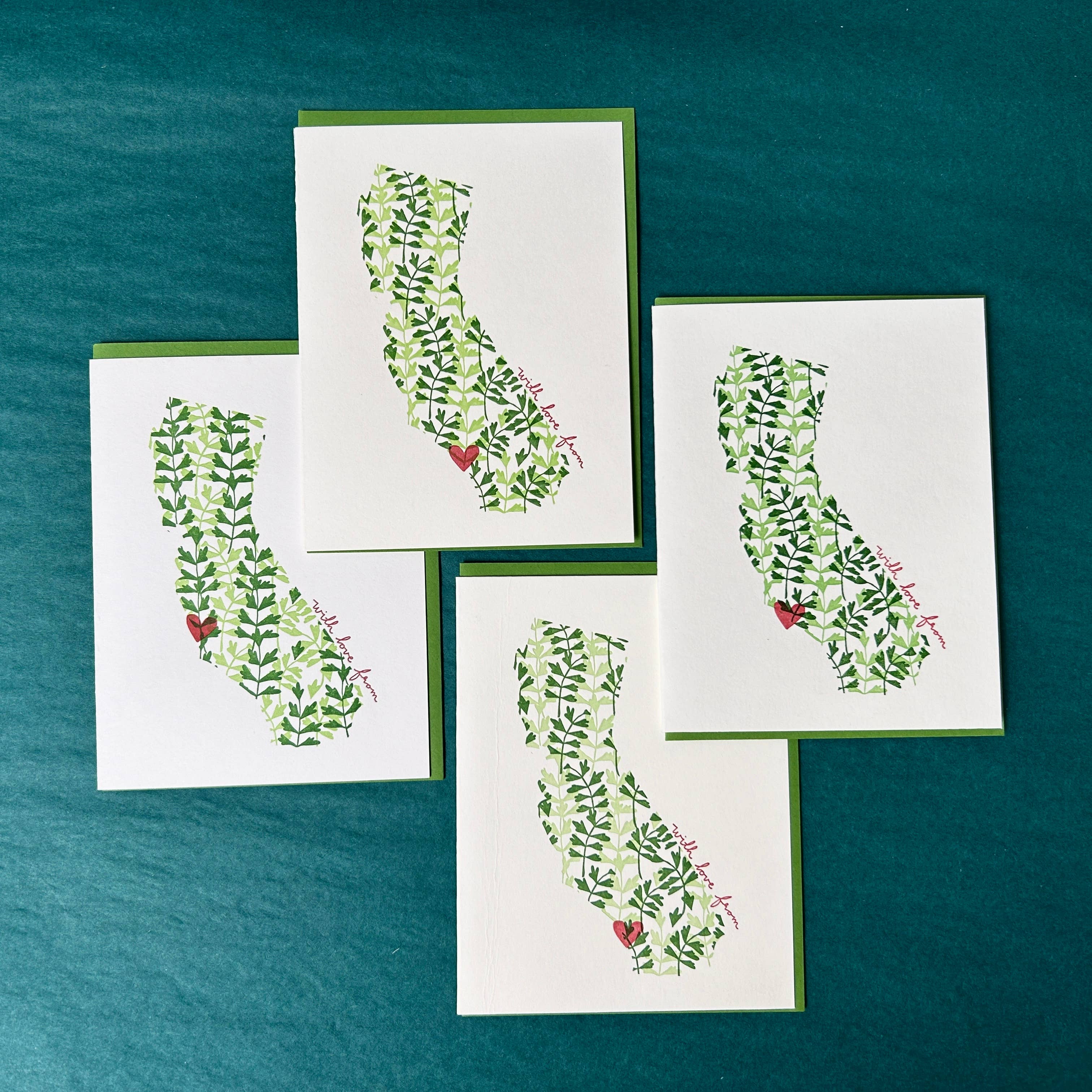 folio press & paperie - Wholesale Love Card - With Love From California Card2