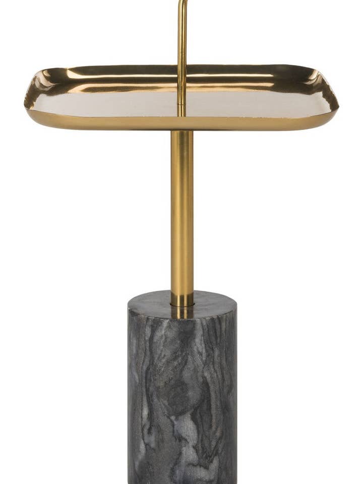 Artemis fyrkantigt mässingsbord för wholesale av Old Bones Co | Home Collection