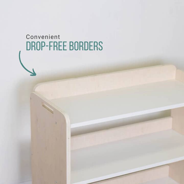 Sapiens Child – wholesale Fristående hylla – BANANA - Montessorihylla med kanter