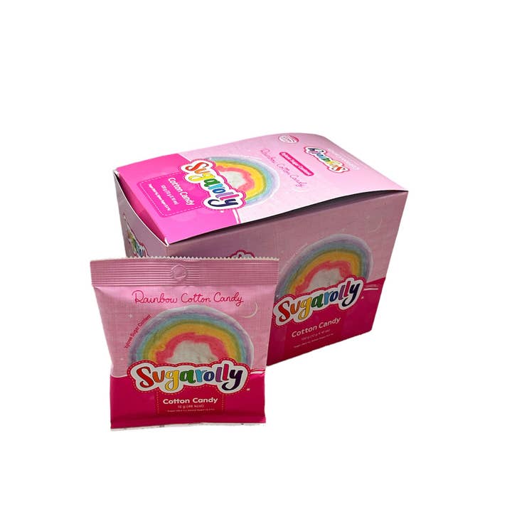 Sugarolly – wholesale Sockervadd – Sugarolly Rainbow Koreansk bomullsgodis - 60 Antal per förpackning5