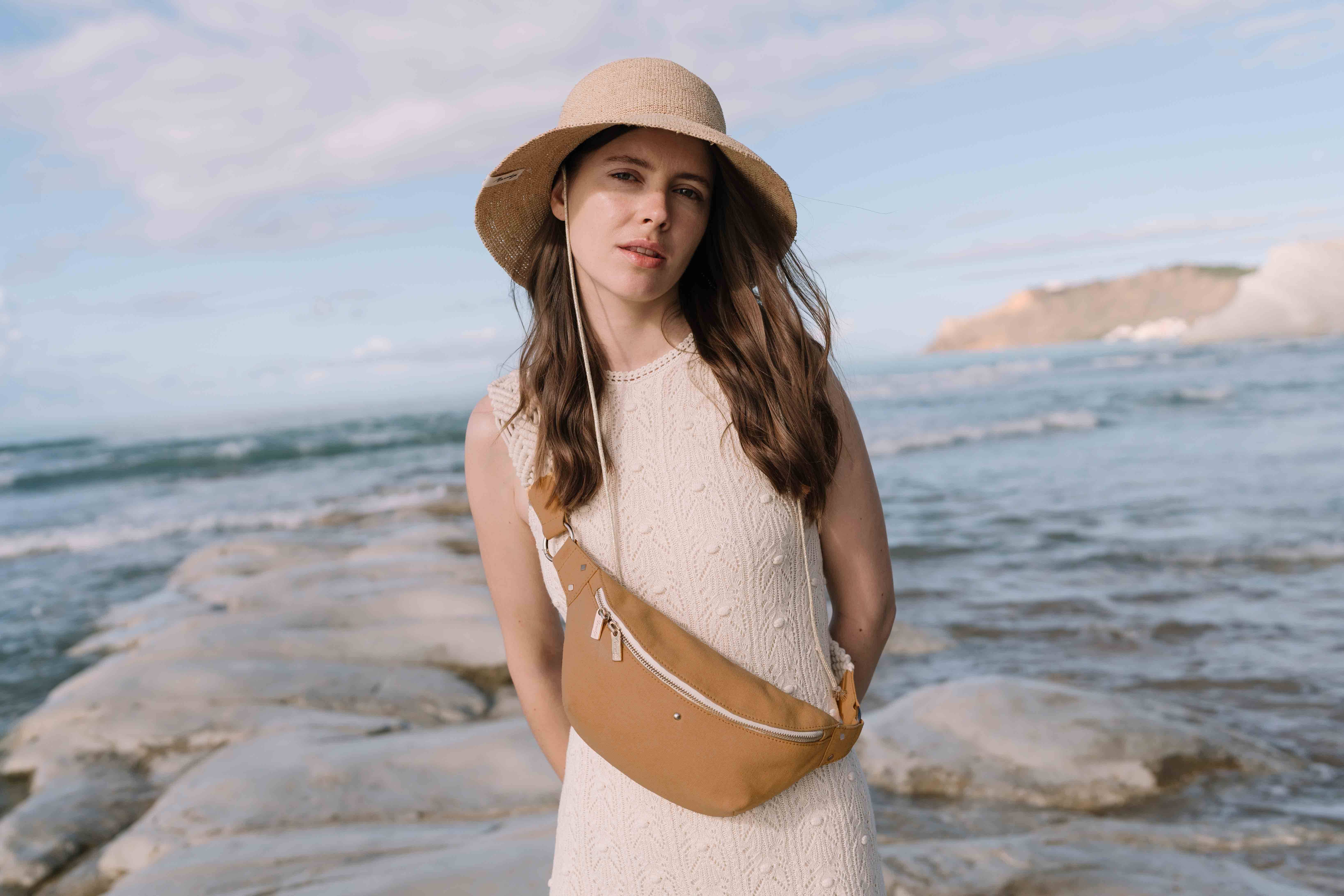 Maradji - Wholesale Belt bag – Women’s - OCHRE MACRAME COTTON FANNY PACK NICOLE0