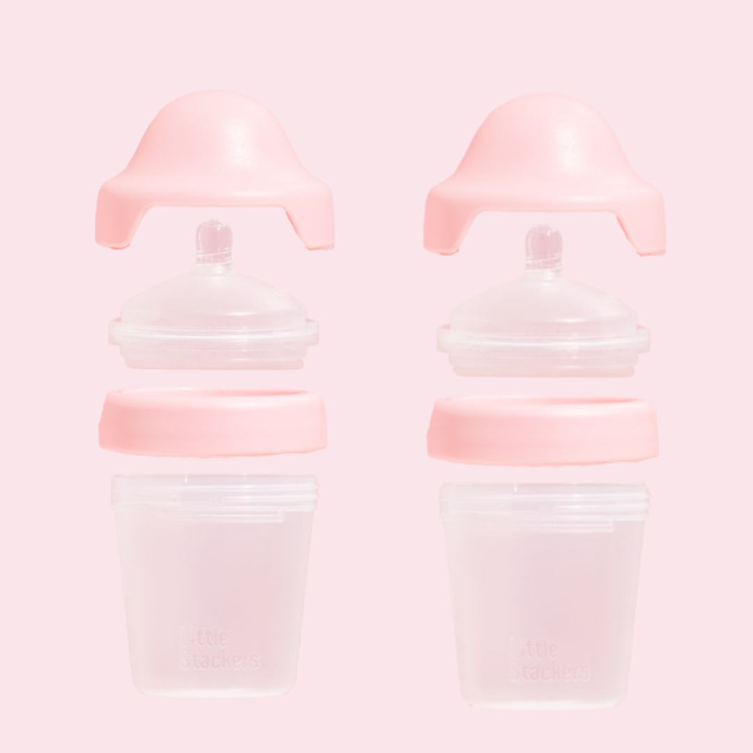 Little Stackers - Venta al por mayor Biberones - Pack de dos biberones de 180 ml verde/negro4