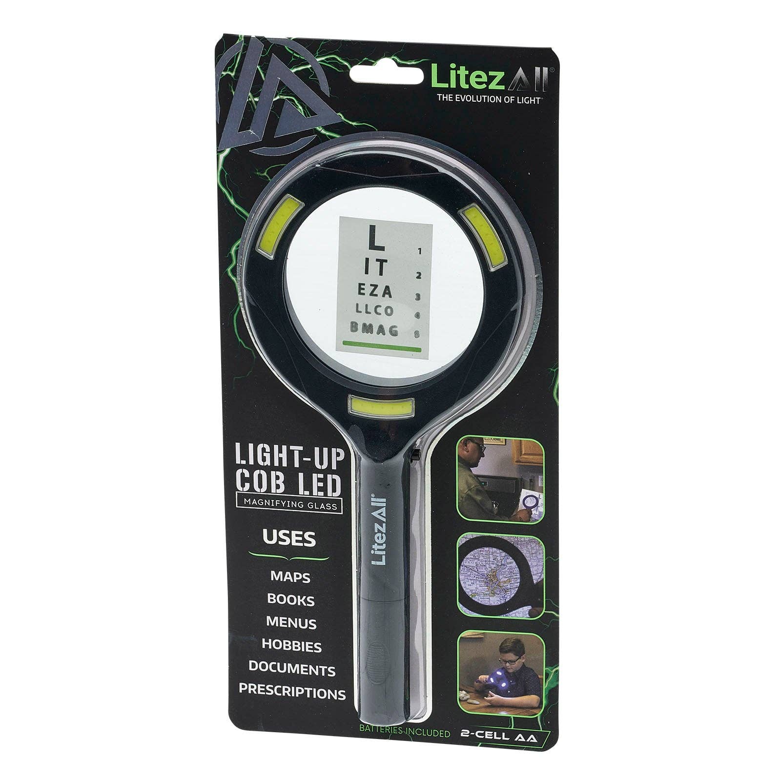 LitezAll - Wholesale Magnifying Glass - LitezAll COB LED Lighted Hand Held Magnifying Glass11