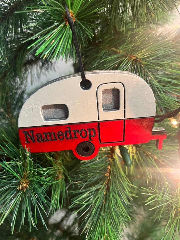 Custom Camper Ornament for wholesale by Room To Improve