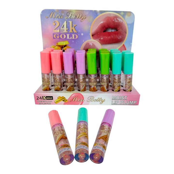 ASSORTI LOTION À LÈVRES HUMIDE MISS BETTY LC1121 (24 PIÈCES) en vente sur Faire