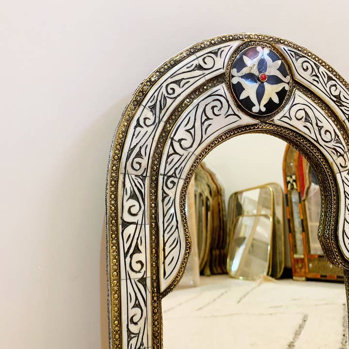 Palmeraies - Vendita all'ingrosso Specchi da parete - Specchio ad arco marocchino - Specchio vintage fatto a mano