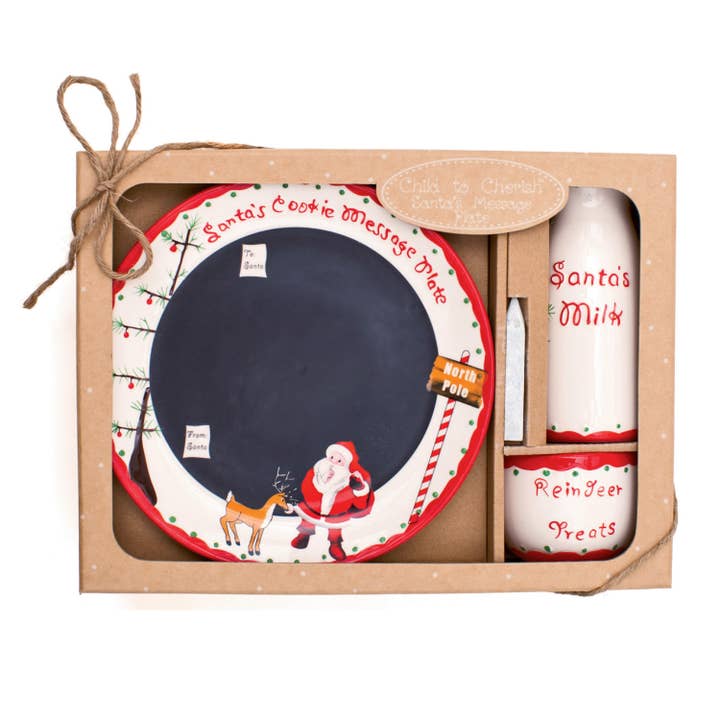 Santa's Message Plate Set for wholesale by Child To Cherish®