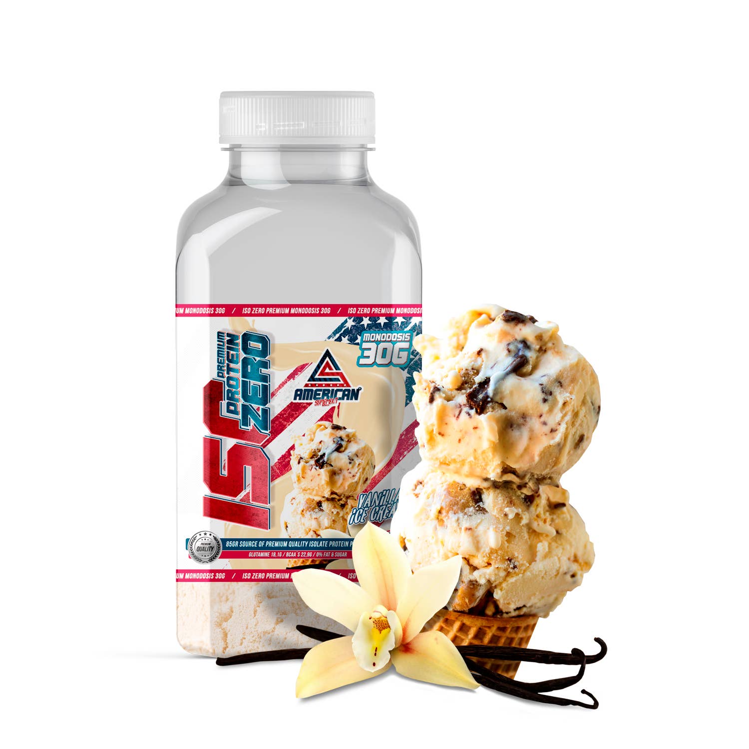 AMERICAN SUPLEMENT S.L. - Wholesale Protein/Superfood Powder - American Supplement | Single Dose Premium Iso Zero Protein 30g9