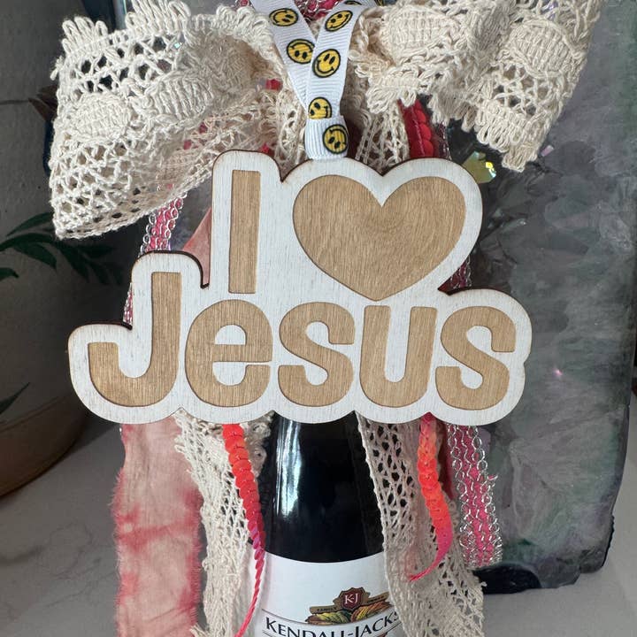 Jag älskar Jesus träprydnad för wholesale av Twenty6 Designs