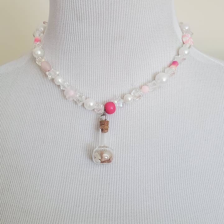 Skullduggery Studios - Wholesale Pendant/Charm Necklace - Beaded Necklace with Crystal Pendant1