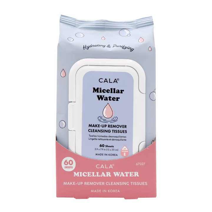 PINEAPPLE Beauty - Wholesale Make-up remover - CALA 67027 Micellar Water 60 Makeup Remover Tissue - 3pc0