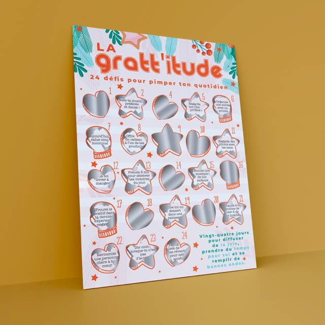 GRATTE MOI papeterie - Wholesale Card Game - Solo wellness advent calendar to scratch - Gratt'itude7