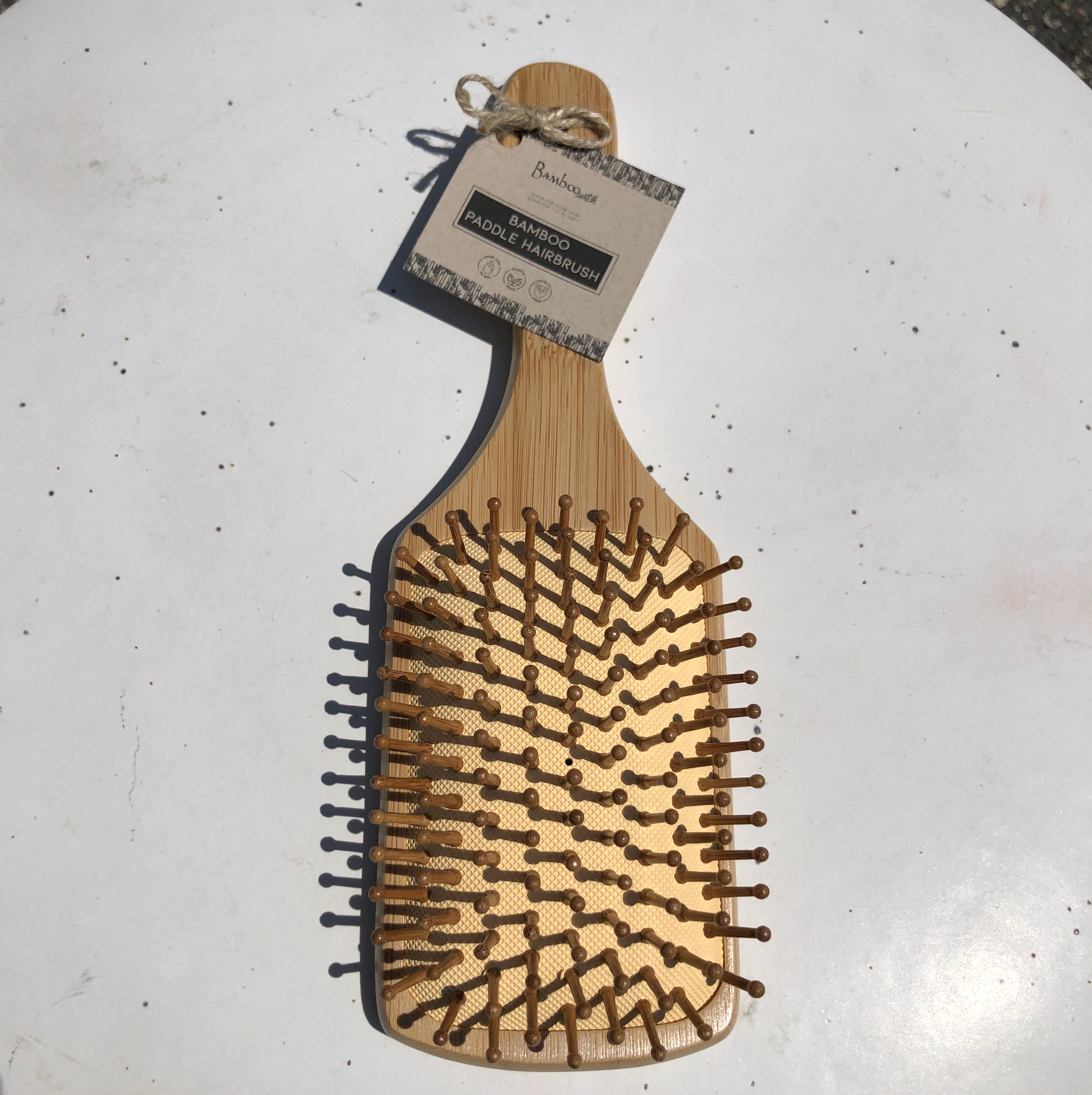 Bamboo Switch – wholesale Hair brush/comb – Bamboo Paddle Hairbrush - Square | Faire Market Bestseller9