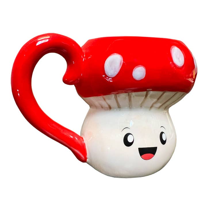 Tazza da caffè in ceramica Cutie Mushroom - 10 oz per la vendita all'ingrosso da parte di Streamline