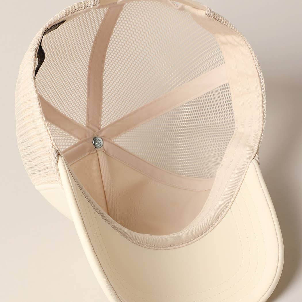 Fashion City – wholesale Trucker hat – Women’s – Plain Foam Rope Mesh Back Trucker Hat 13