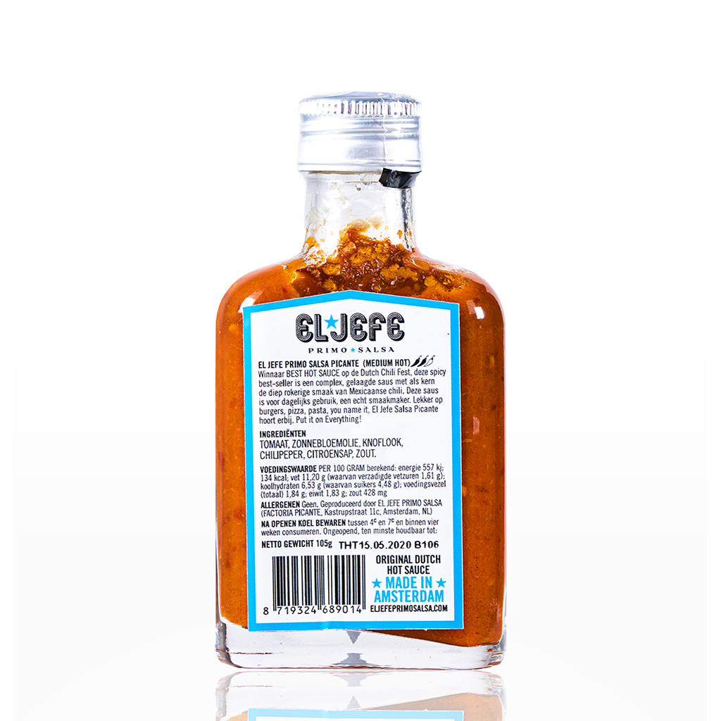 El Jefe Hot Sauce - Wholesale Hot Sauce - Hot Sauce Picante (Medium Hot) - 100ml1