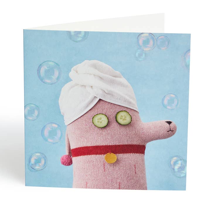 Pamper Poodle Card for wholesale by Donna Wilson