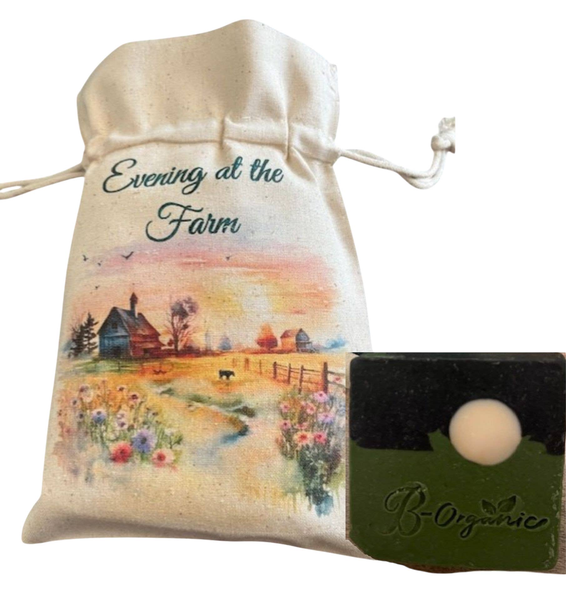 B-Organic - Wholesale Bar Soap - Soap in a Bag - Evening at the Farm