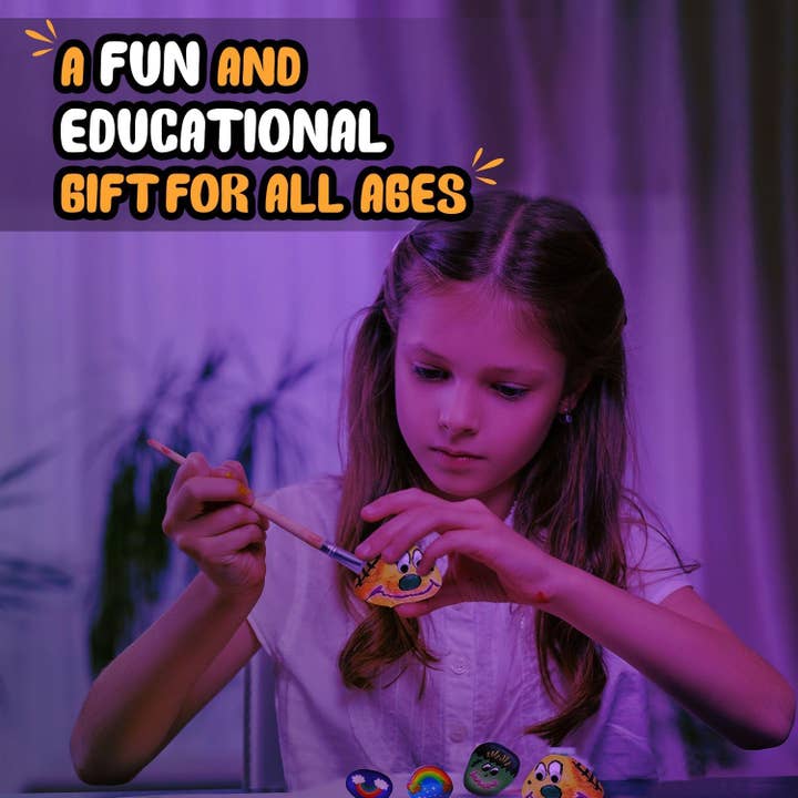 Vigor Path - Wholesale DIY craft kit – Child - VIGOR PATH Kids Rock Painting Kit: 28-Piece Art 2
