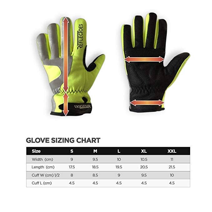 ReflecToes - Wholesale Gloves - Unisex - Reflective Fluorescent Cycling Gloves4