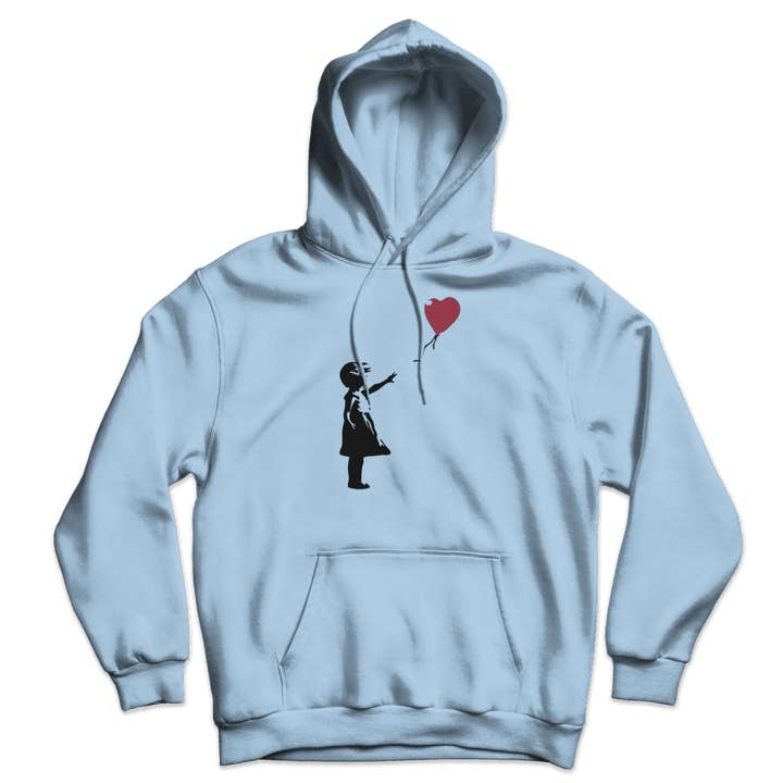 Art-O-Rama Shop - Venta al por mayor Sudadera con capucha - Unisex - Sudadera unisex con diseño de La chica del globo rojo de Banksy