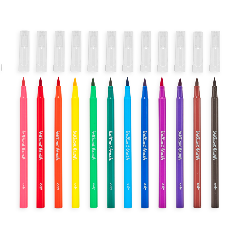 OOLY - Wholesale Marker - Brilliant Brush: Brush Markers (Set of 12)2