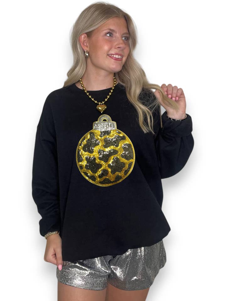 Pailletten-Leopardenmuster-Ornament für den Großhandel von 6j Threads LLC