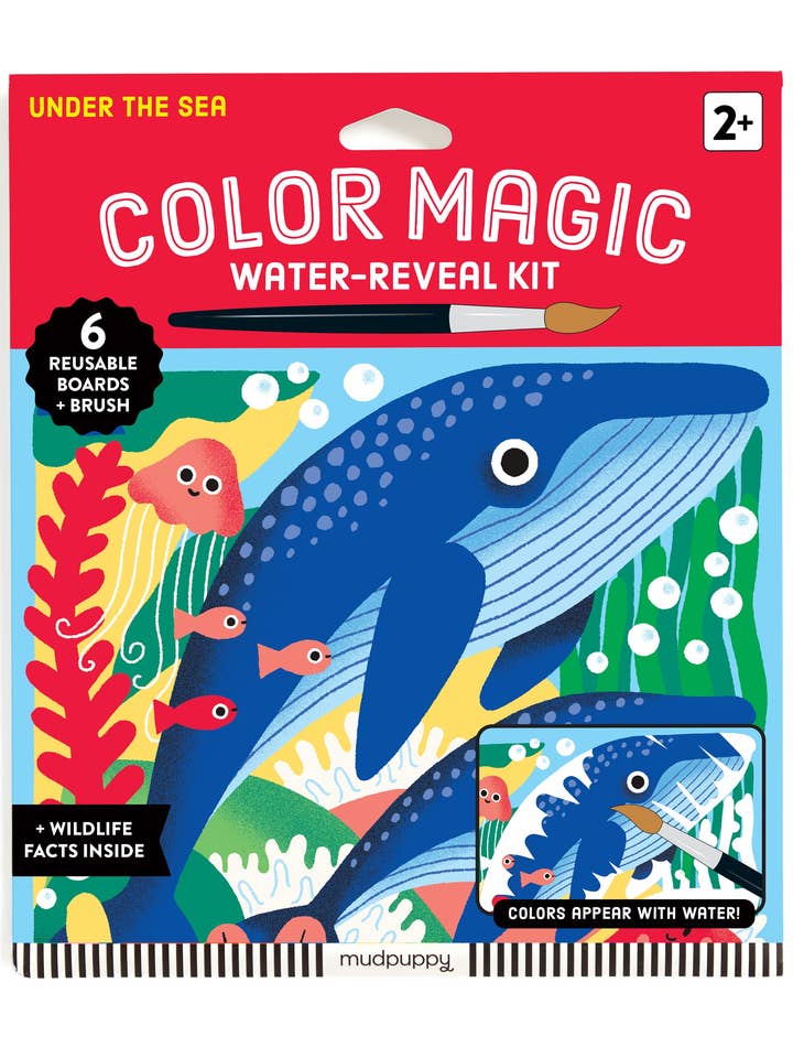 Under The Sea Color Magic Water-Reveal Kit for wholesale by Chronicle Books