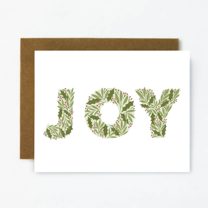 Holiday Joy-Holiday and Christmas Greeting Card for wholesale by Quiet Lines Design