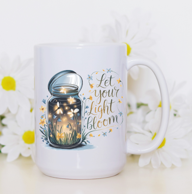 Prairie Chicken Sticker Shop & Gifts - Wholesale Coffee Mug - Let Your Light Shine 15oz Coffee Mug 2