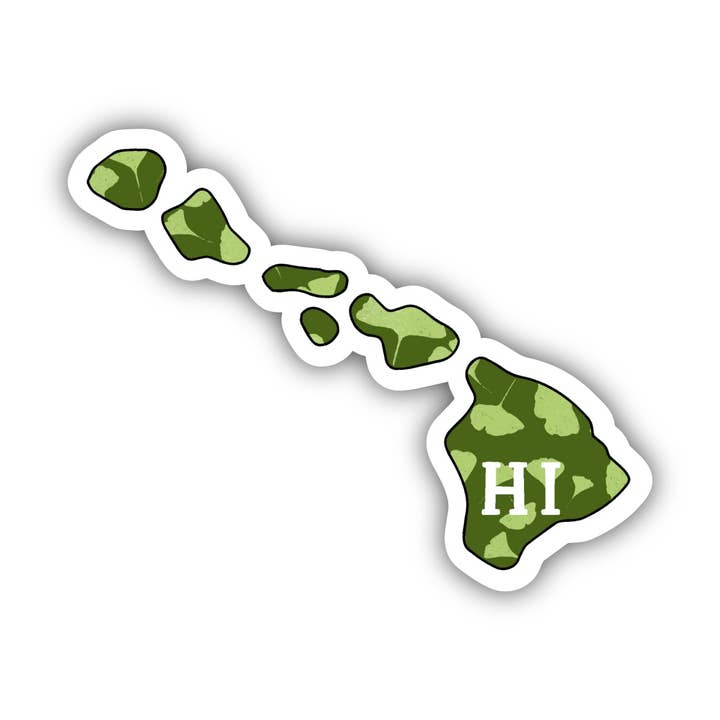 Hawaii Green Nature Sticker for wholesale by Big Moods