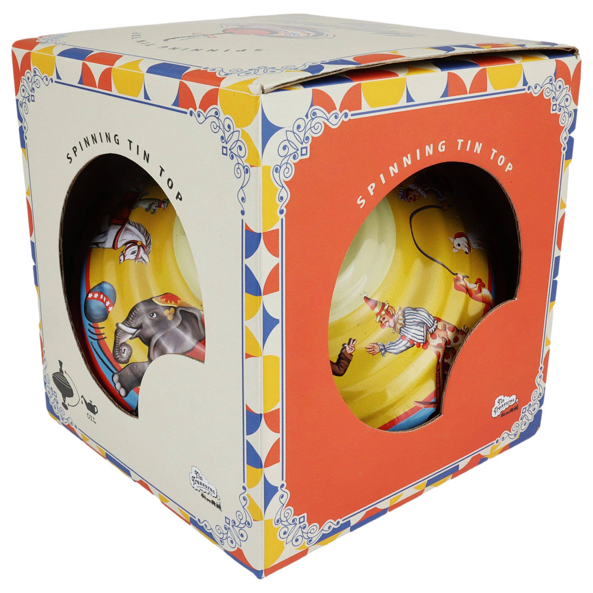 Tribal Trade GmbH - Wholesale Decorative Figurine - Tin toy gyro hum gyro pump gyro large yellow8