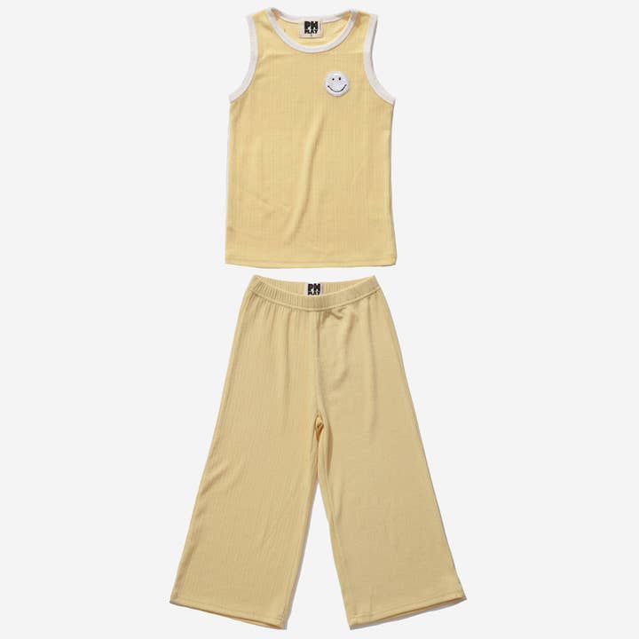 RM Breathable Kids Top & Pant Set with Smiley Patch for wholesale by Petite Hailey
