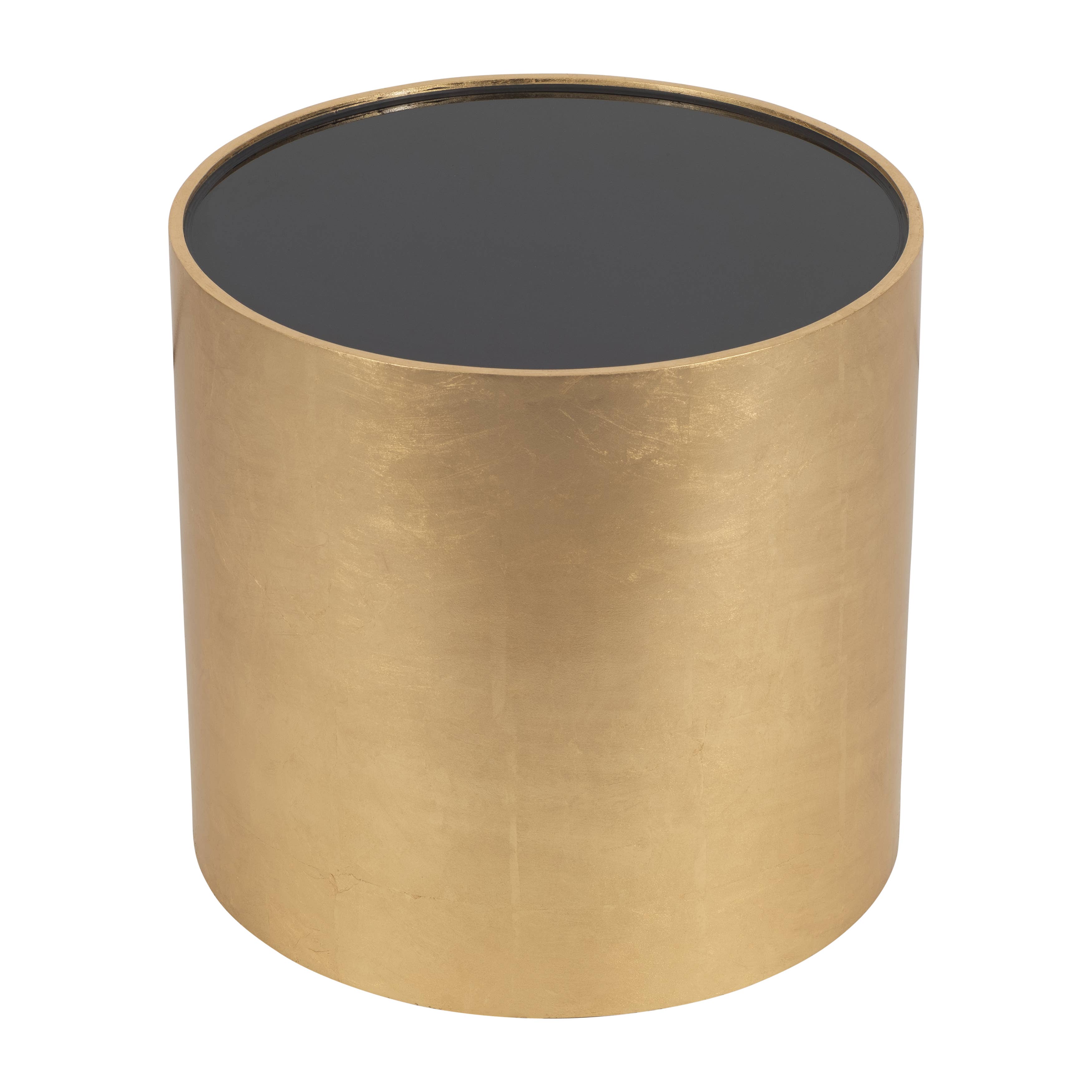 Sagebrook Home - Wholesale Side Table - Side Table - Gold Glass Round Top Cylindrical Base, 24 in.5