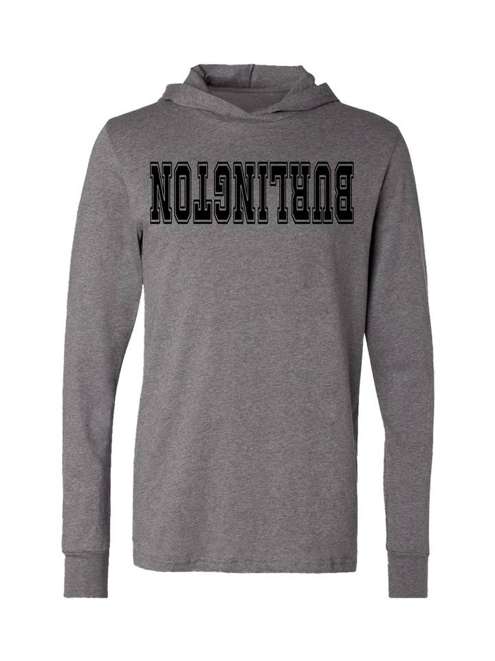 Burlington T-Shirt Hoodie – The Chill Hits Different in Vermont for wholesale by Tourist Tee Co.