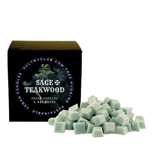 Sage And Teakwood Vegan Candle for wholesale by SULTRY CLUB CANDLES