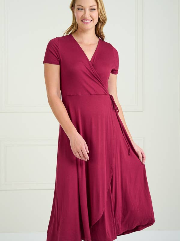 X198810D - Perfect Plus Size Wrap Dress for wholesale by Chris & Carol Apparel