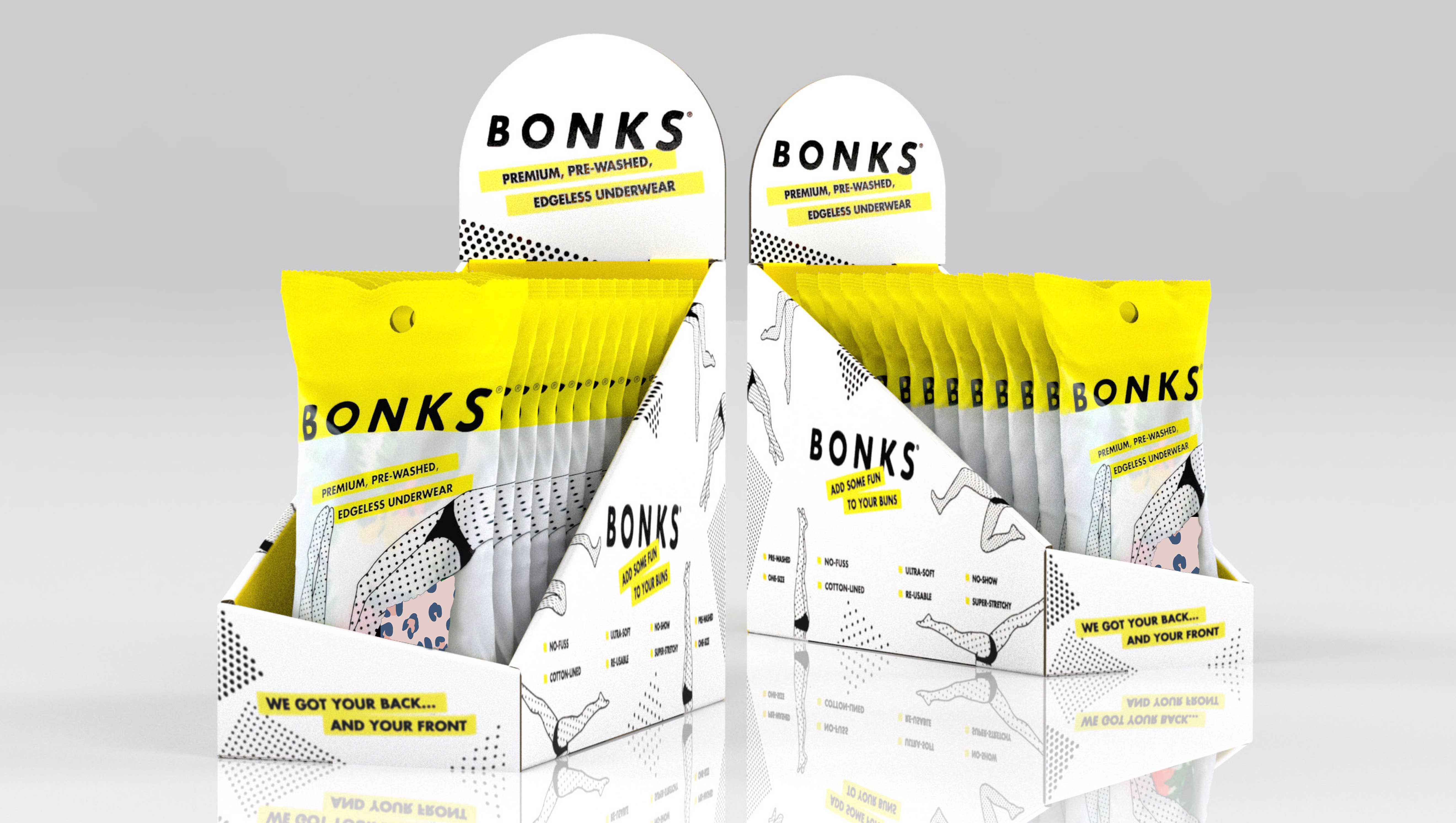 BONKS® - Venta al por mayor Expositor - Papelería y detalles - Ropa Interior de Emergencia - Paquete de Exhibición de 12 Unidades4