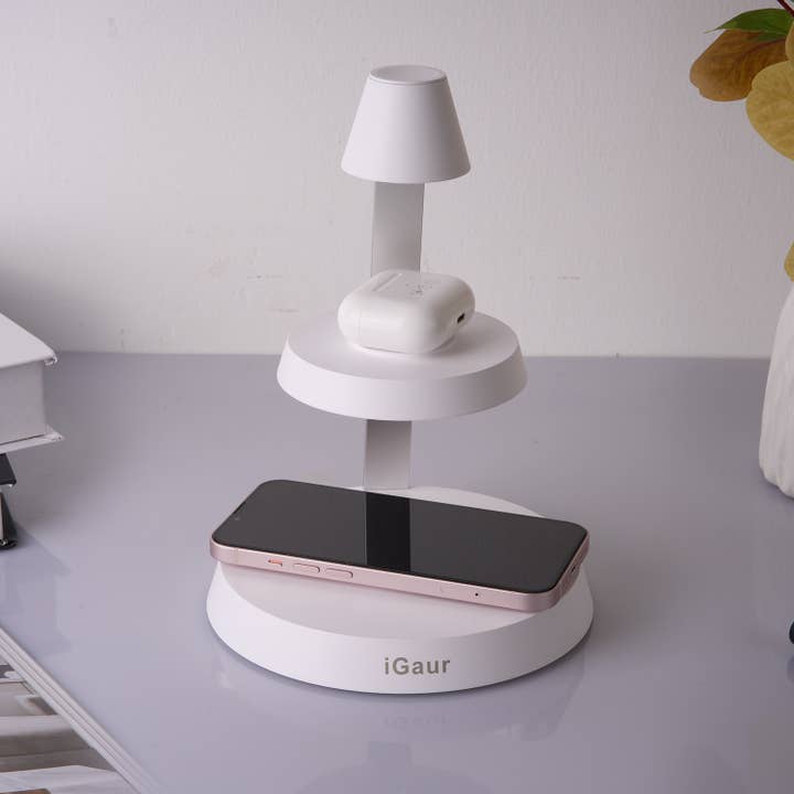 EP Design Lab - Wholesale Charging Dock - 3-in-1 Tabletop Wireless Charger with Dimmable Night Light