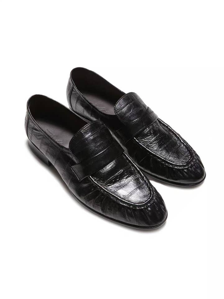 Textured Penny Loafers for wholesale by archive attire