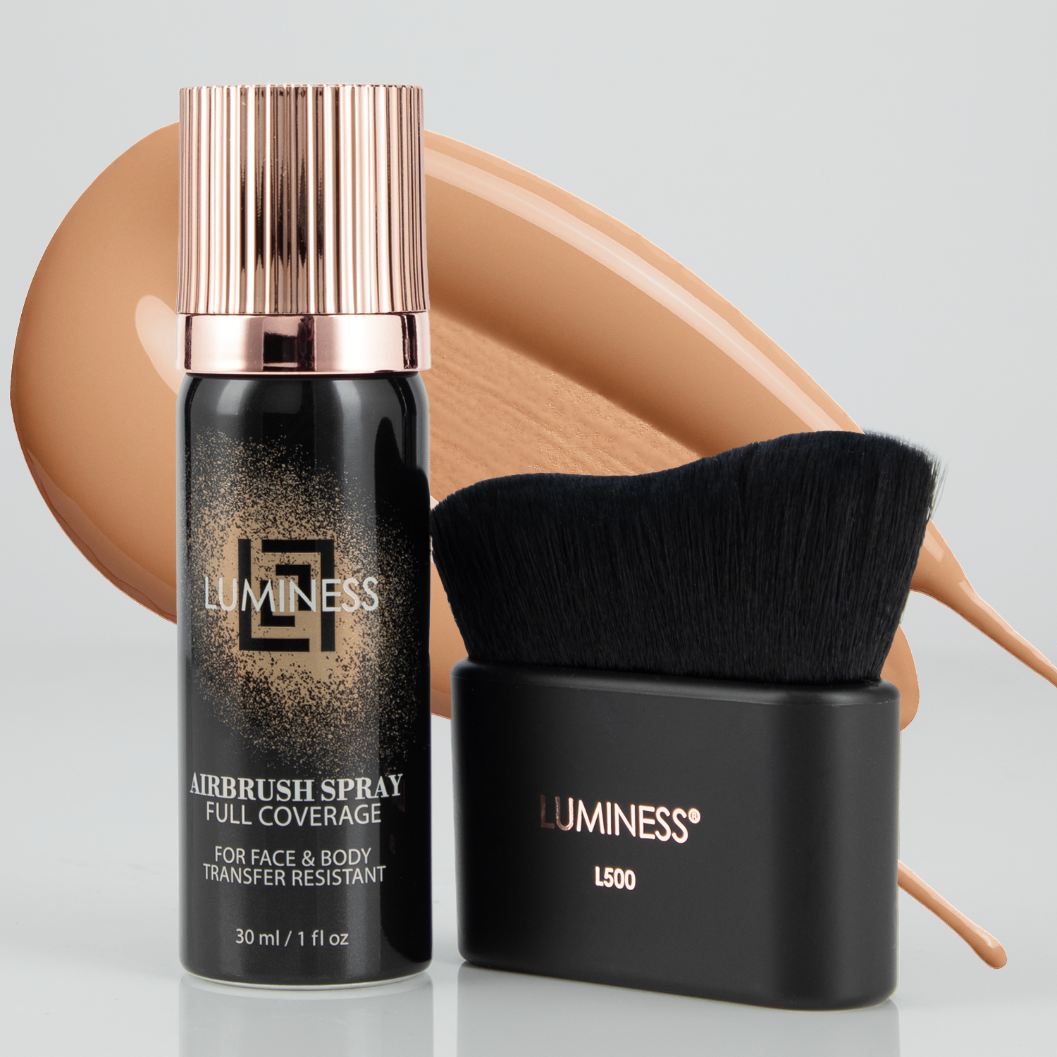 LUMINESS - Wholesale Foundation - Airbrush Spray Full Coverage Body & Face Foundation with Buffing Brush12
