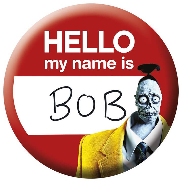 Pyramid International - Wholesale Lapel Pin/Button - Beetlejuice 2 (Hello My Name Is Bob) 25mm Badge