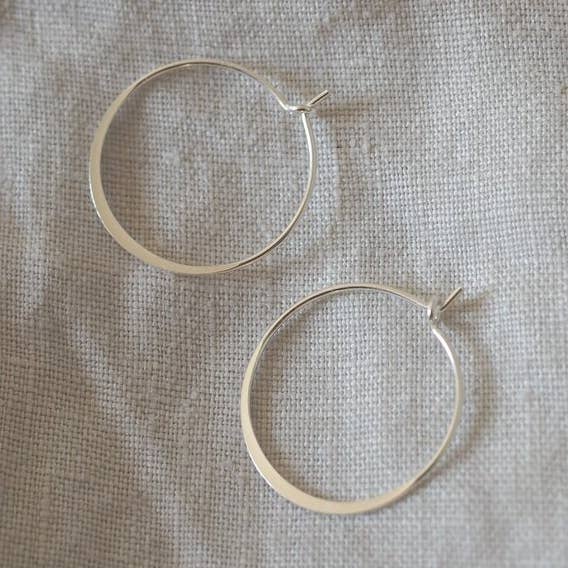 Roake Studio – Großhandel Hoops – Marianne Minimal Hoops Silber0