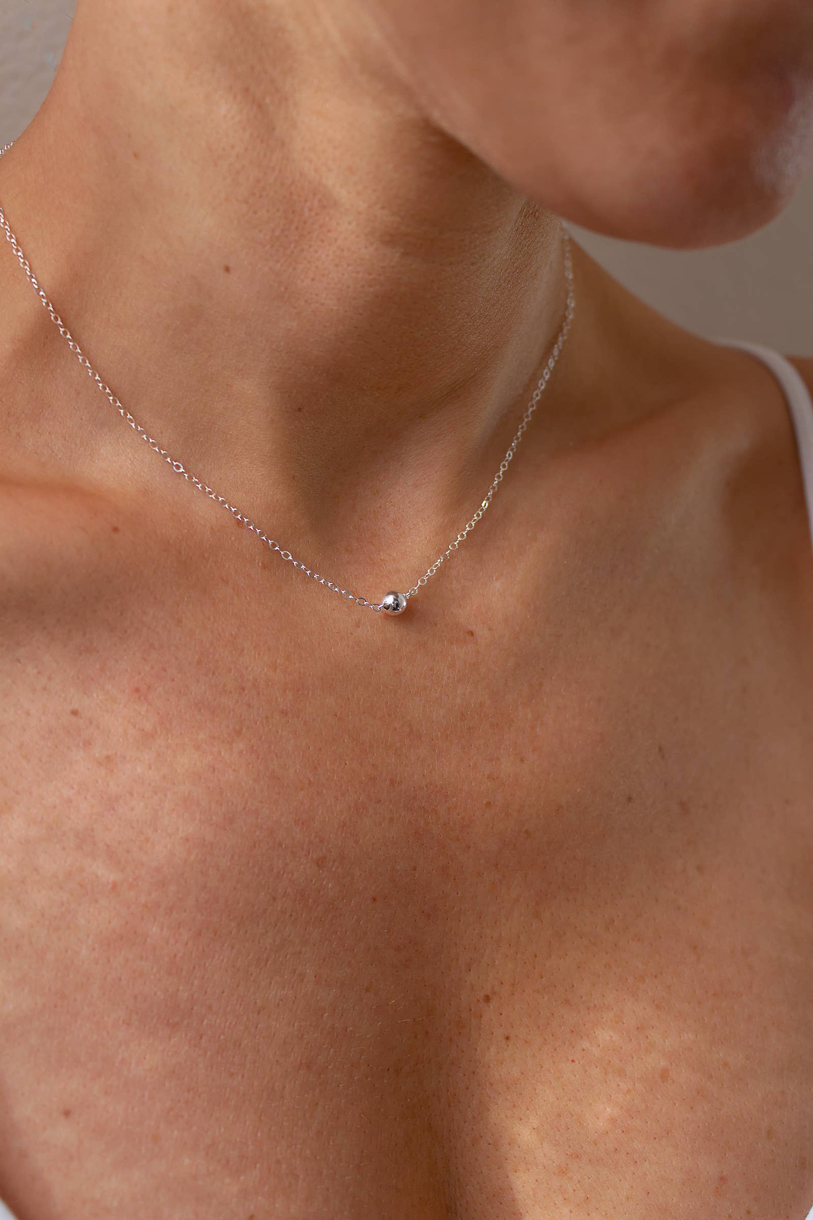 Christine Elizabeth Jewelry - Wholesale Pendant/Charm Necklace - Sterling Silver Dust Solitaire Necklace0