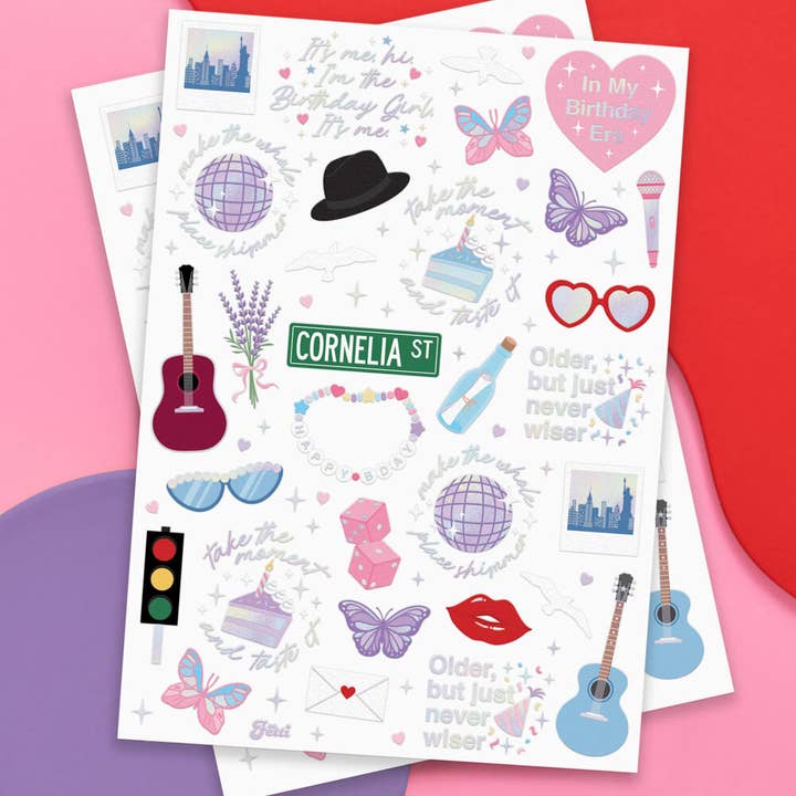xo, Fetti - Wholesale Temporary Tattoo - Taylor Swift Birthday Era Tattoos - 50 temporary tattoos