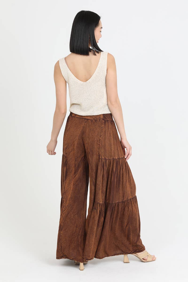 ANGIE - Wholesale Pants - Women's - B3690-ASIS WIDE LEG PANTS WITH V YOKE WAIST BAND10