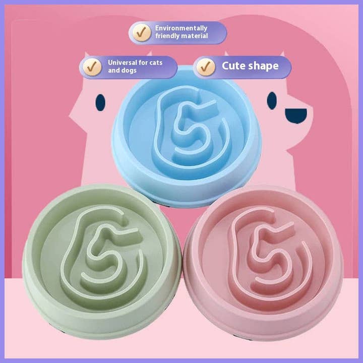 PAWPAWwholesale - Wholesale Pet Bowl - Cat/Dog - Slow Feed Medium-Large Dog Bowl Anti-Choke_CWMM51694